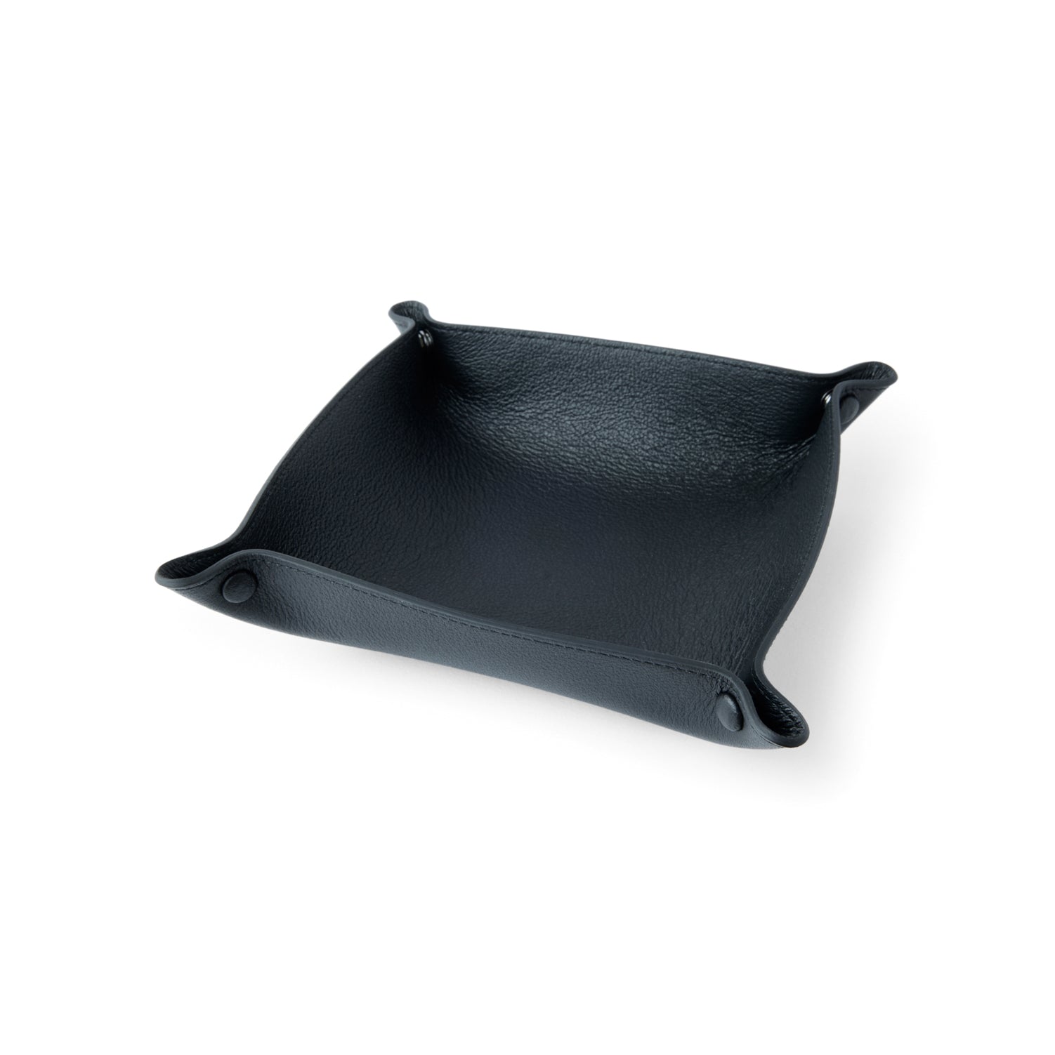 Quilted Black Leather on sale Valet Tray